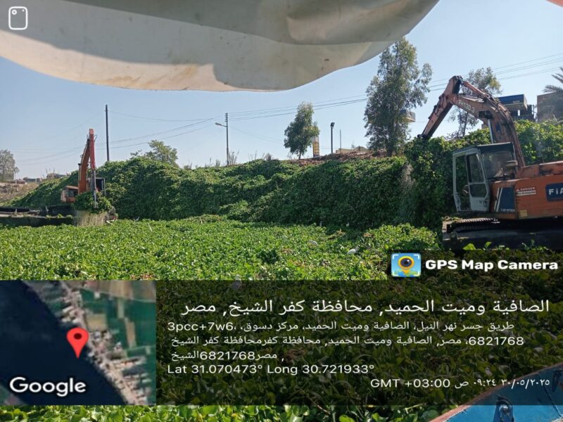 أعمال وزارة الري في قرى الصافية وميت الحميد مركز دسوق محافظة كفر الشيخ